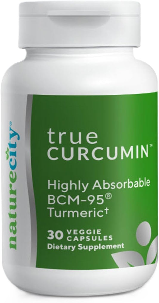 Non-GMO True-Curcumin Turmeric Supplement Capsules for Joint Support - 500mg Curcuma with 700% Absorption Boost - 30 Day Supply