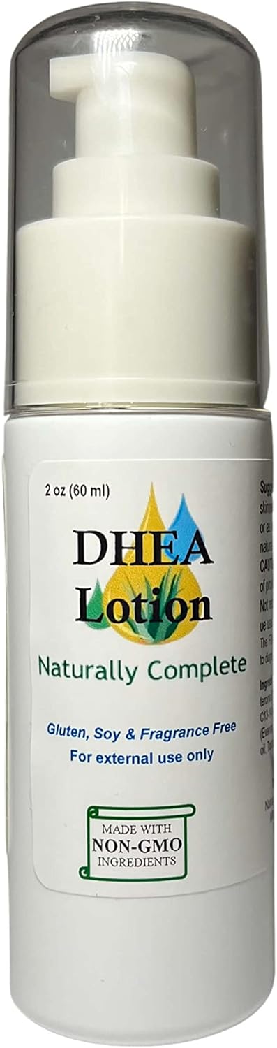 Non-GMO Unscented DHEA Pump Bottle for Men and Women - 2 oz. | Complete Natural Formula