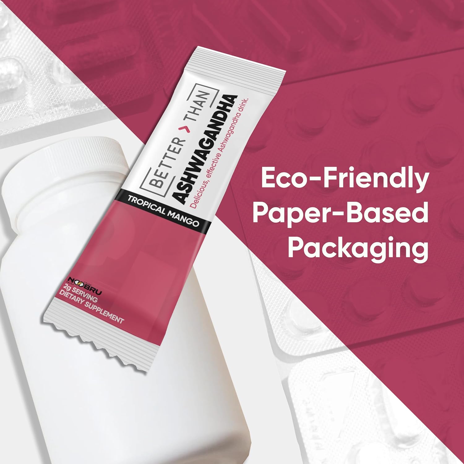 Noobru Better Than Ashwagandha - Reclaim Youthful Energy and Calm with Game-Changing Benefits - 20 Sachets