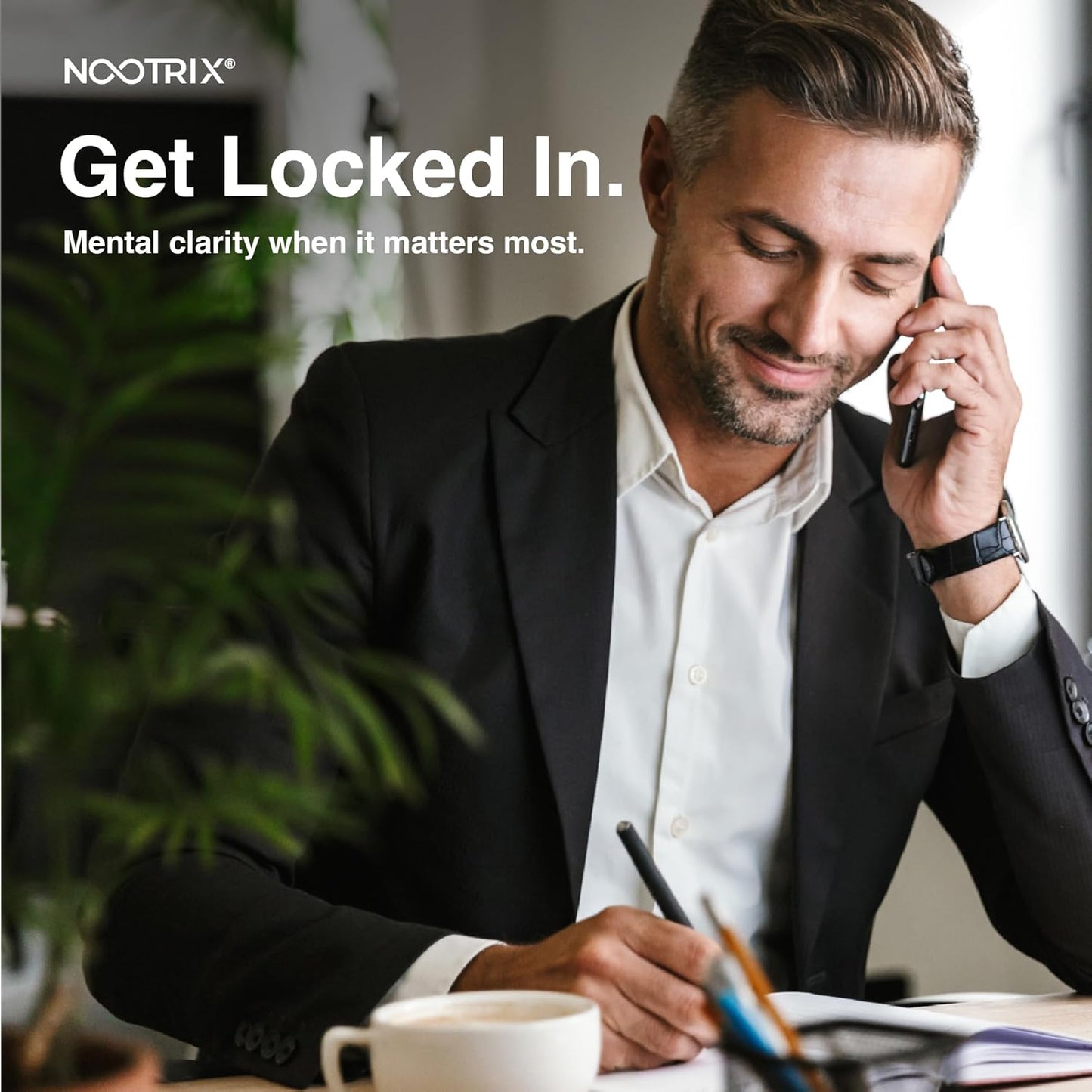 Nootrix Prime Brain Supplement for Men & Women - Memory, Clarity, Cognitive Improvement - Energy & Mood Booster with Ginkgo Biloba, Lion's Mane, L Theanine - 60 Count