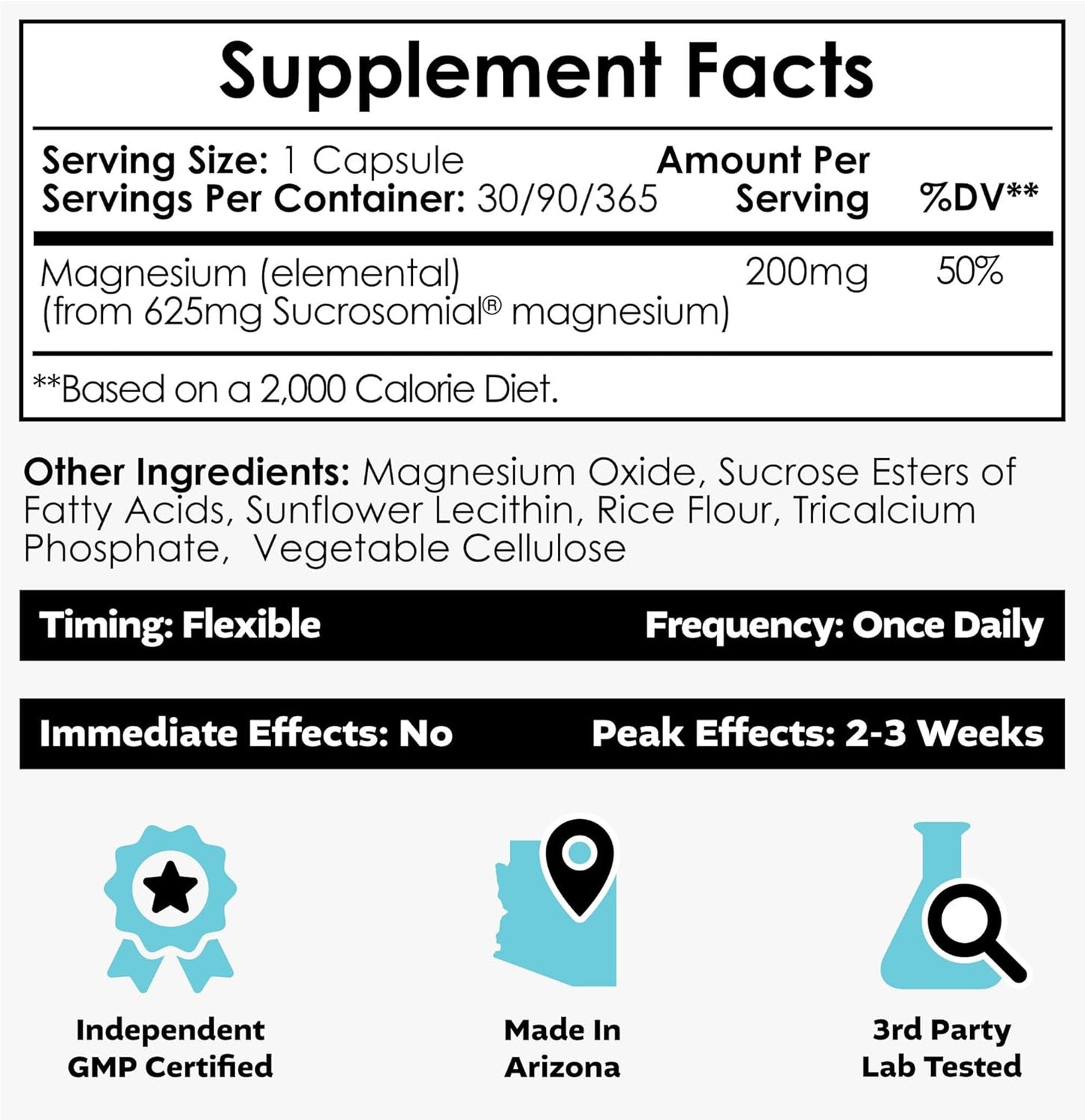 Nootropics Depot MicroMag Magnesium Capsules | 625mg | 30 Count | 200mg Elemental Magnesium - BoostGo Australia