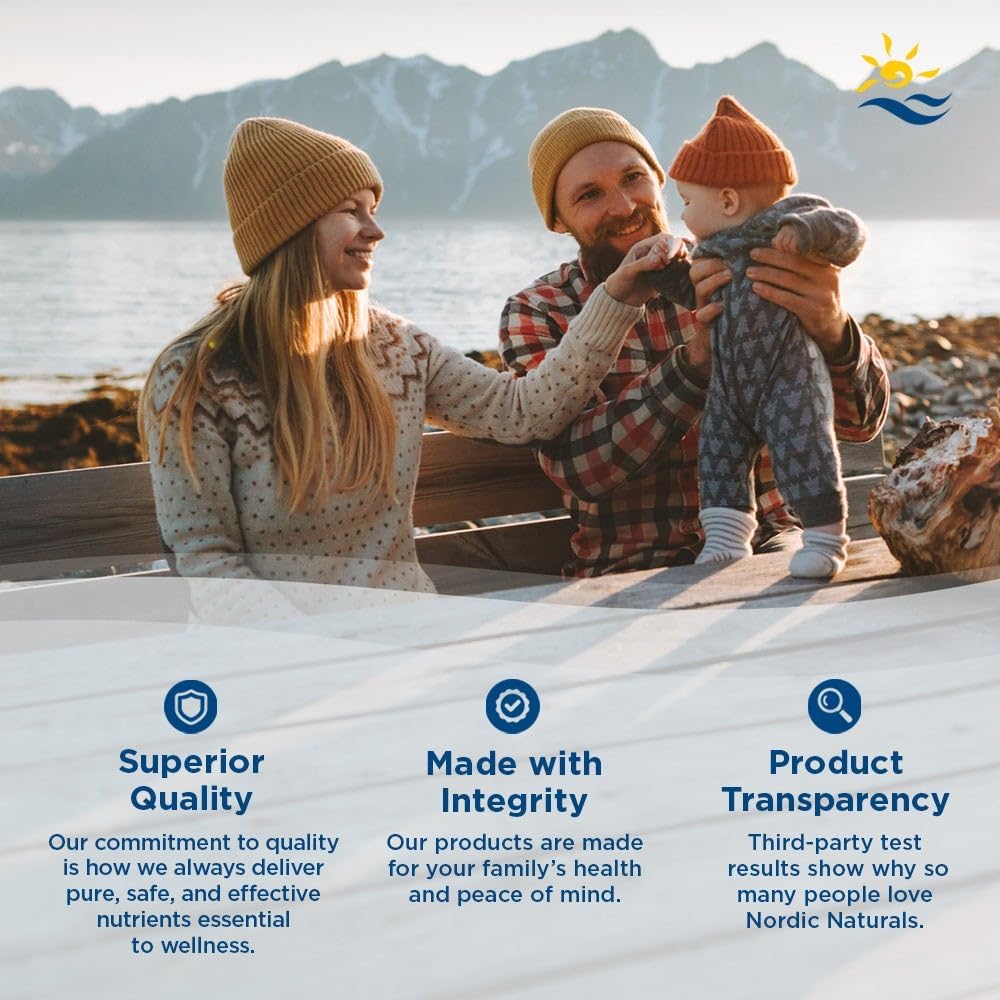Nordic Naturals Complete Omega-D3 Soft Gels - Lemon Flavor, 120 Count - 565mg Omega-3, 70mg GLA, 1000 IU Vitamin D3 - EPA & DHA - Promotes Healthy Skin, Cognition, Positive Mood - Non-GMO, 60 Servings