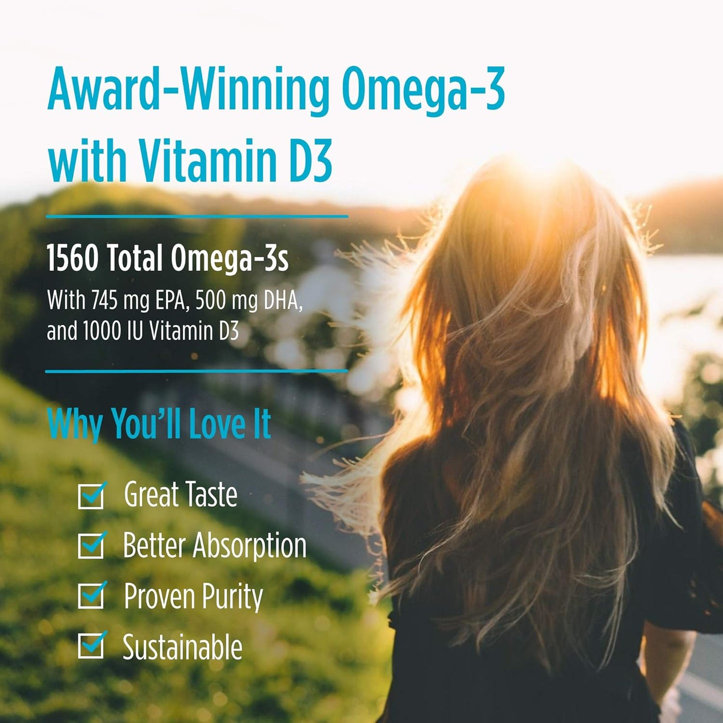 Nordic Naturals Omega-3D Lemon Flavor Fish Oil 8 oz - 1560 mg Omega-3 + 1000 IU Vitamin D3 - EPA & DHA - Immune, Brain, Heart, Bone Health - Non-GMO - 48 Servings