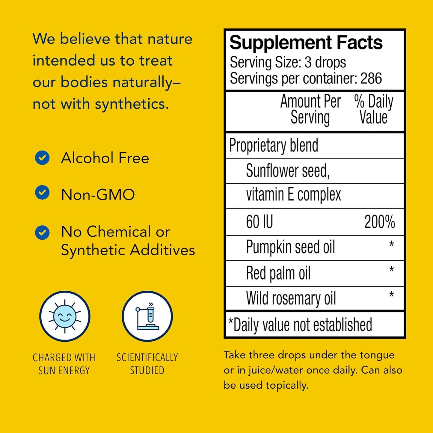 NORTH AMERICAN HERB & SPICE Purely-E Antioxidant Complex - 1 fl. oz. - Healthy Skin, Healing - Vitamin E from Sunflower, Pumpkin Seeds - Non-GMO