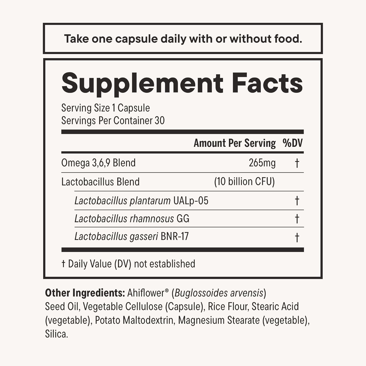 Nouri Weight Health Probiotic for Men and Women | Supports Weight Management, Metabolism, and Digestion | Vegan Omega 3-6-9 Blend | 30-Day Supply