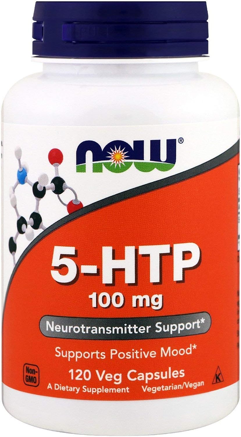 Now Foods 5-HTP Supplement for Mood Support and Stress Relief