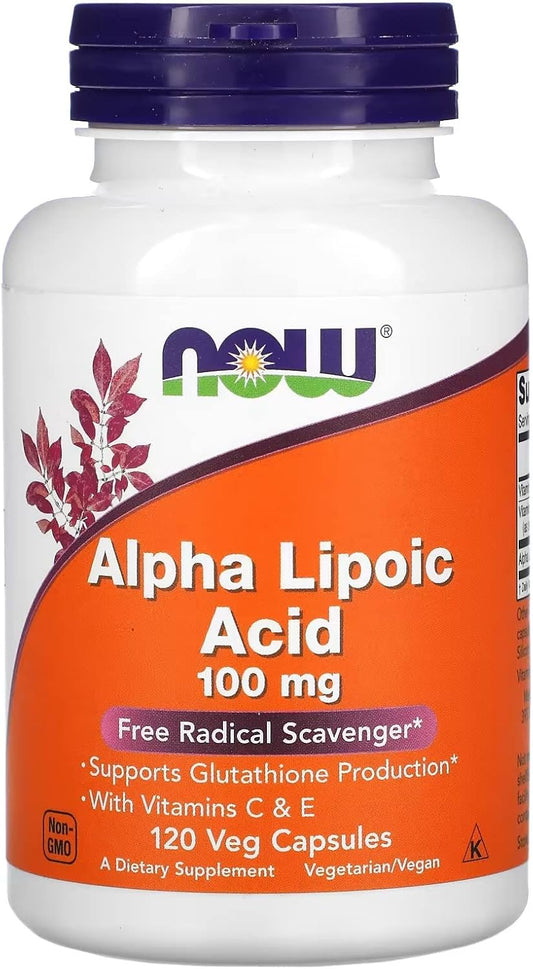 Now Foods Alpha Lipoic Acid 100mg - 120 Vegetarian Capsules