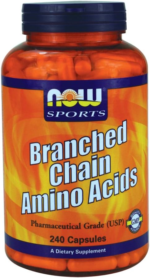 Now Foods BCAA 240 Capsules - Essential Amino Acids for Muscle Recovery and Endurance