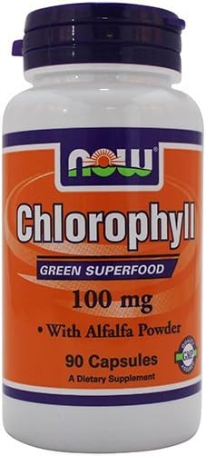 NOW Foods Chlorophyll Capsules - 100 mg - 90 Count