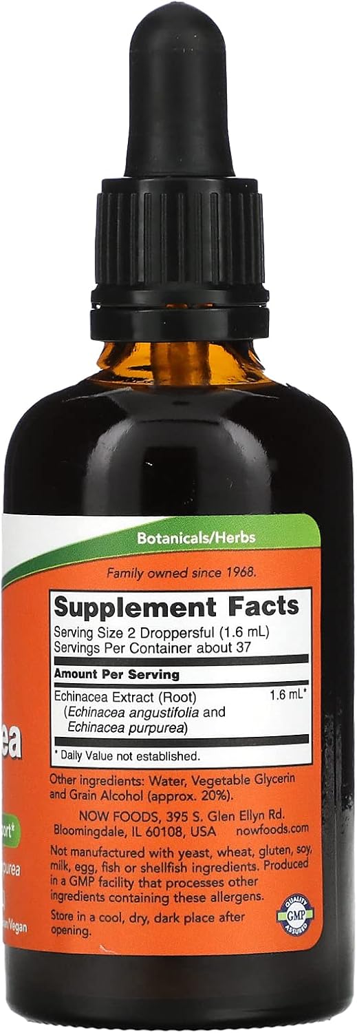 Now Foods Echinacea Extract - Natural Immune Support Supplement - 2 fl oz (59 ml)