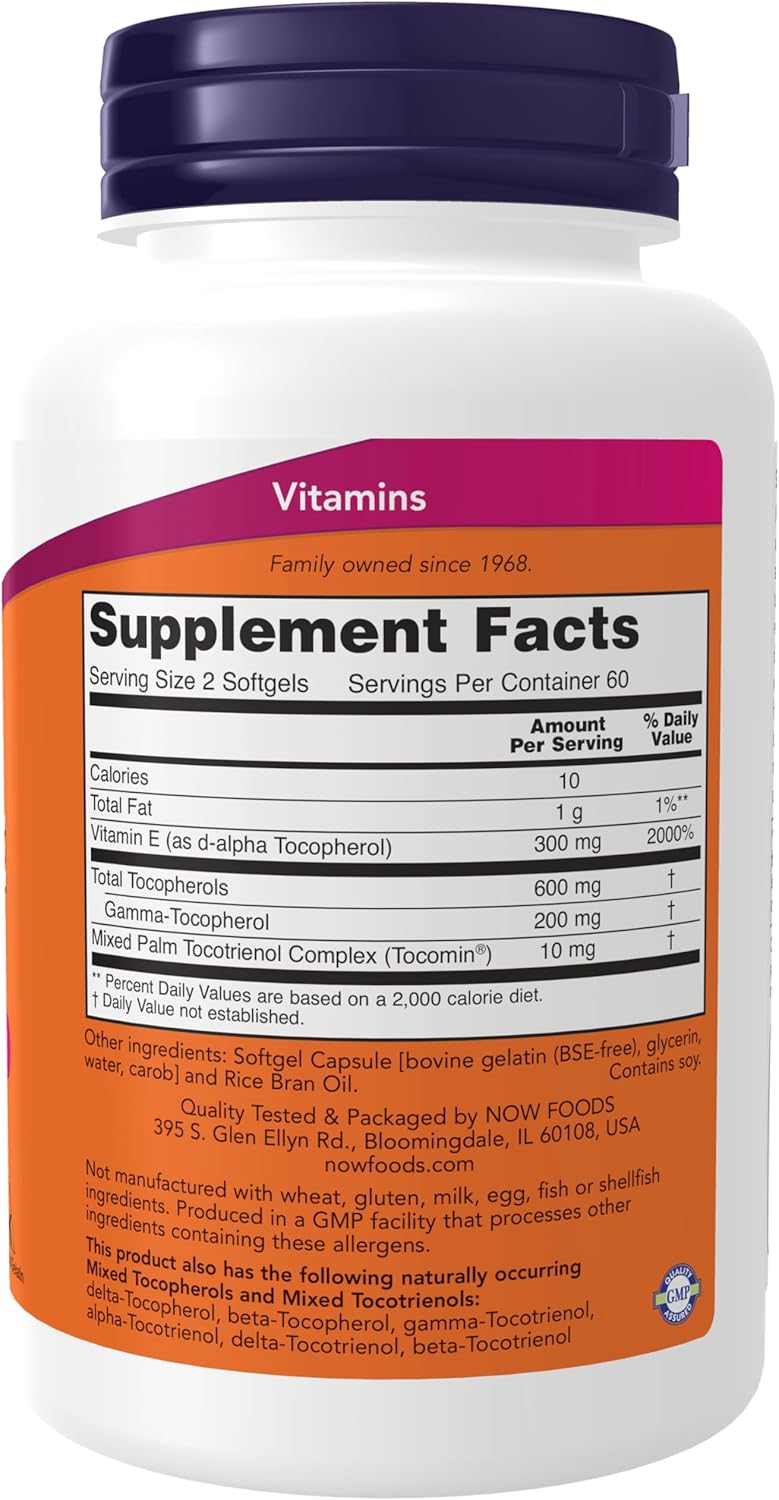 Now Foods Gamma E Complex - Advanced Formula with 120 Softgels