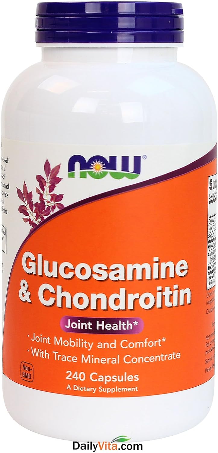 Now Foods Glucosamine and Chondroitin Capsules - 240 Count