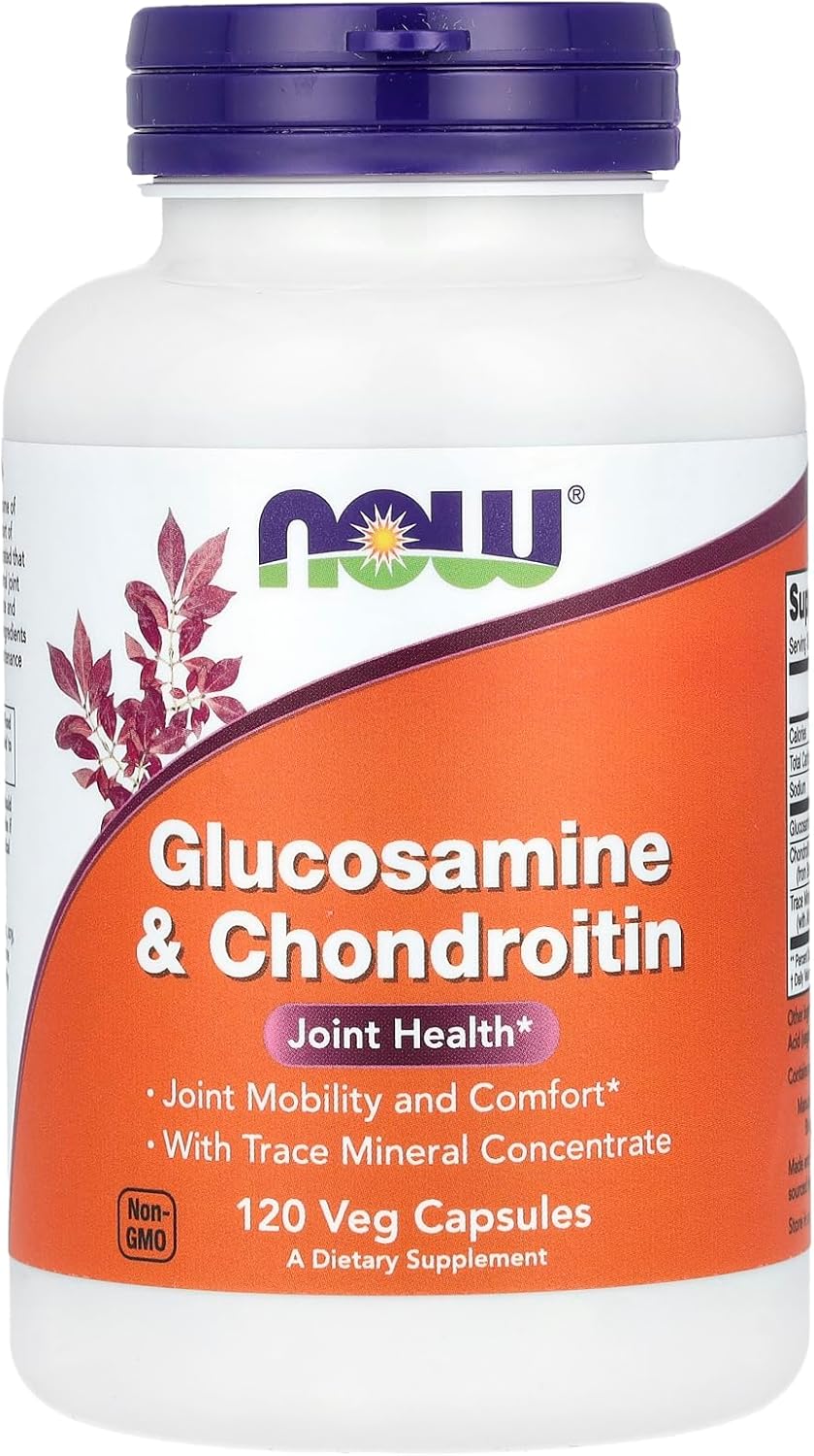Now Foods Glucosamine & Chondroitin with Trace Minerals 120 Capsules