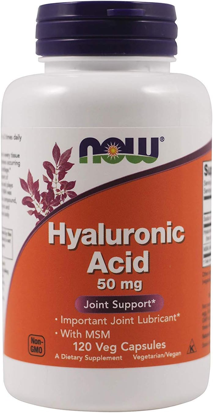 Now Foods Hyaluronic Acid and MSM Capsules - 240 Count