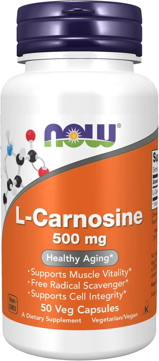 Now Foods L-Carnosine 500 mg - 50 Vcaps Triple Pack
