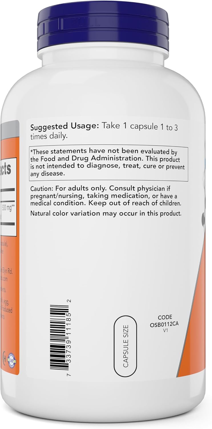 NOW Foods L-Lysine 500 mg - 360 Capsules x 2 - Immune Support Supplement - BoostGo Australia
