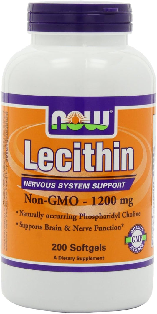 NOW Foods Lecithin Softgels - 400 Count, Pack of 2 - Non-GMO Soy Supplement for Brain Health and Liver Support
