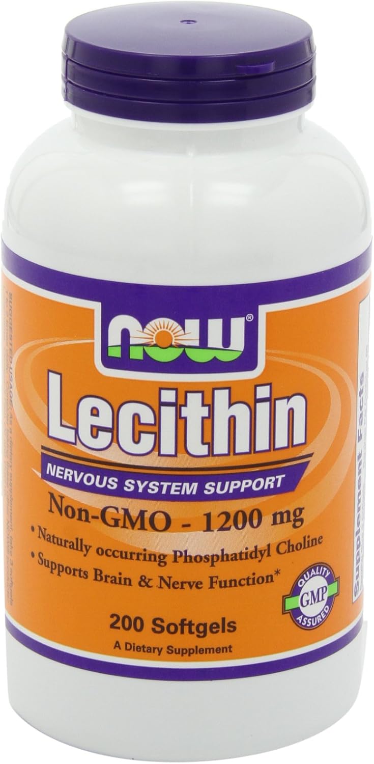 NOW Foods Lecithin Softgels - 400 Count, Pack of 2 - Non-GMO Soy Supplement for Brain Health and Liver Support