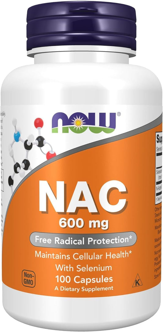 Now Foods NAC 600 mg - 200 Vcaps Twin Pack