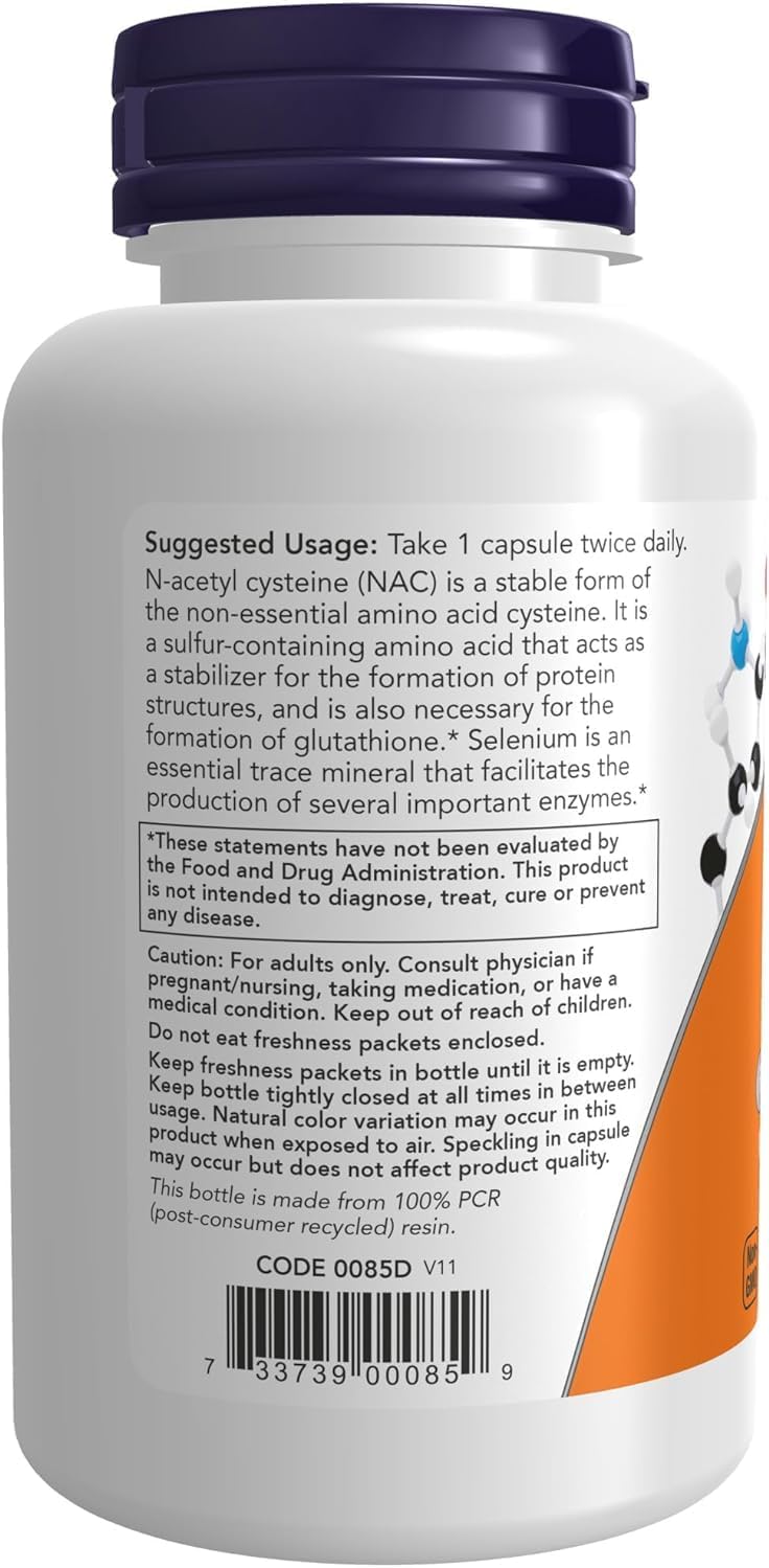 Now Foods NAC 600 mg - 200 Vcaps Twin Pack