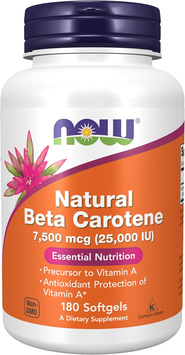 Now Foods Natural Beta Carotene Softgels - 360 Count