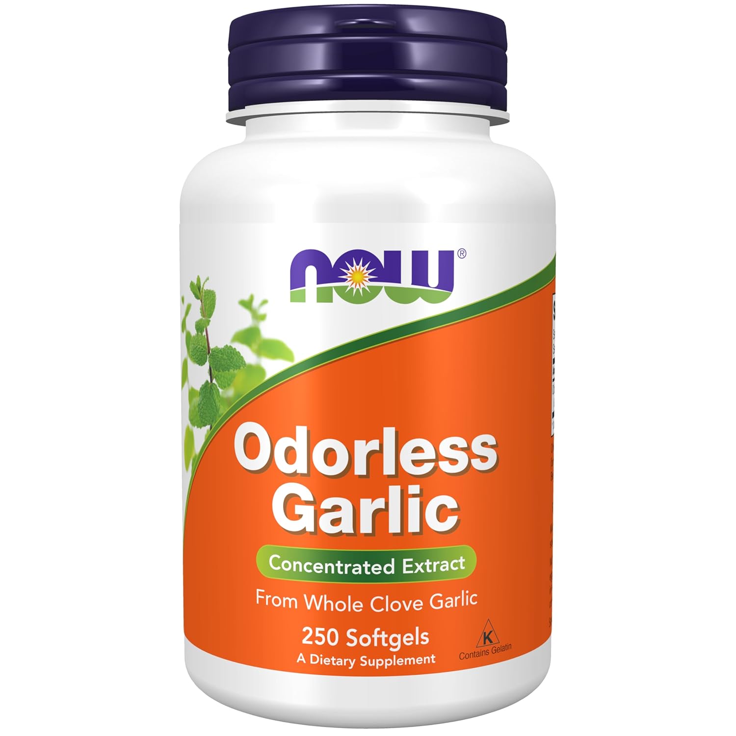 NOW Foods Odorless Garlic Softgels - Original Formula, 500 Softgels (2-Pack)