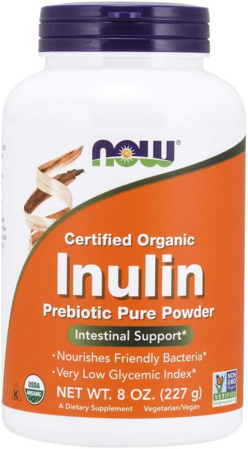 NOW Foods Organic Inulin Powder - 8 Oz Jar