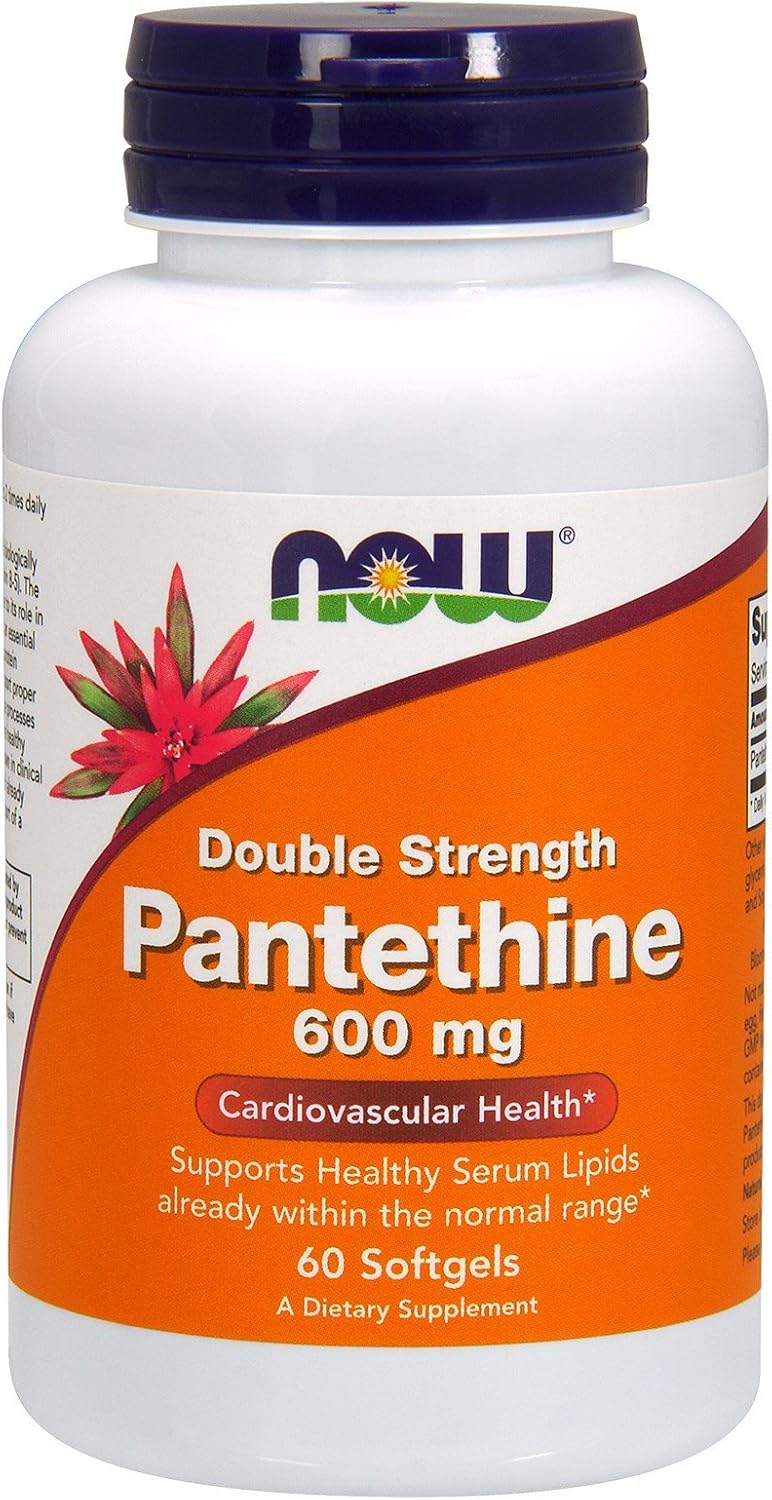 Now Foods Pantethine Double Strength Softgels - 600 mg, 60 Count