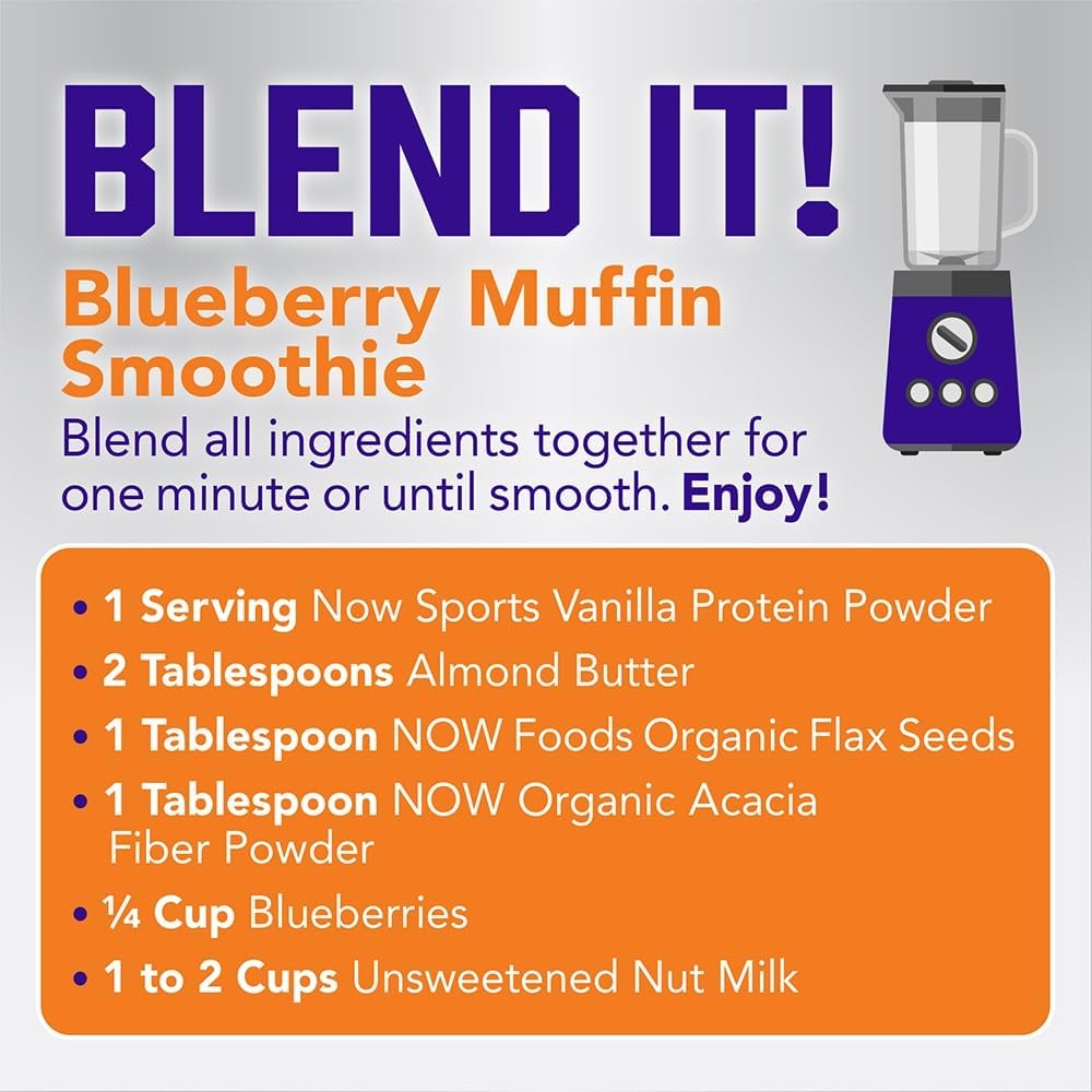 NOW Foods Sports Nutrition Whey Protein Isolate Powder - Creamy Vanilla Flavor, 25g Protein with BCAAs, 1.8lb - BoostGo Australia