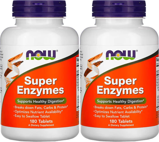 Now Foods Super Enzymes - 360 Tablets, Digestive Health Support Supplement