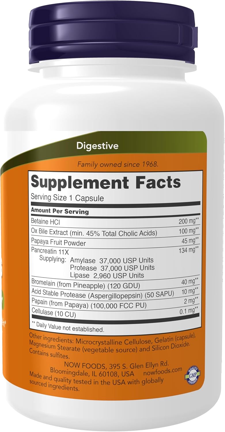 NOW Foods Super Enzymes - 90 Capsules (Pack of 2) for Digestive Support