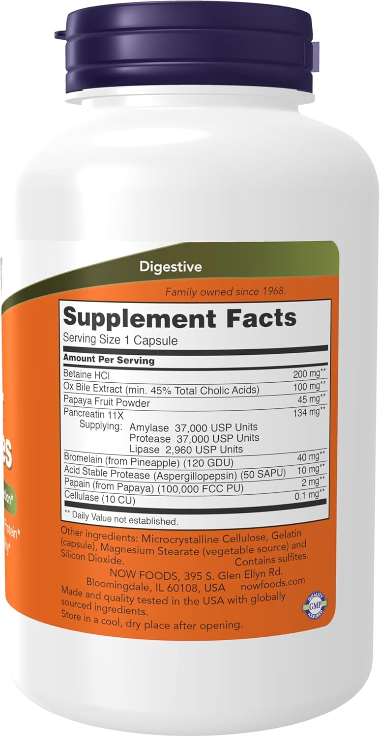 Now Foods Super Enzymes 360 Capsules, Double Pack - Digestive Health Support Supplement