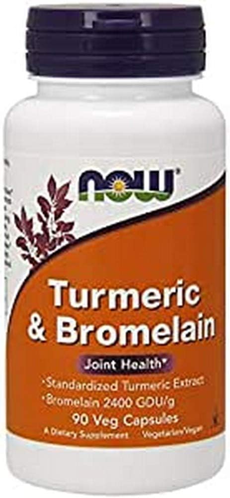 NOW Foods Turmeric & Bromelain Capsules - 90 Count
