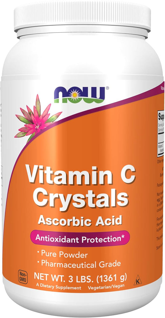 NOW Foods Vitamin C Crystals, 3-Pound - Antioxidant Protection Supplement