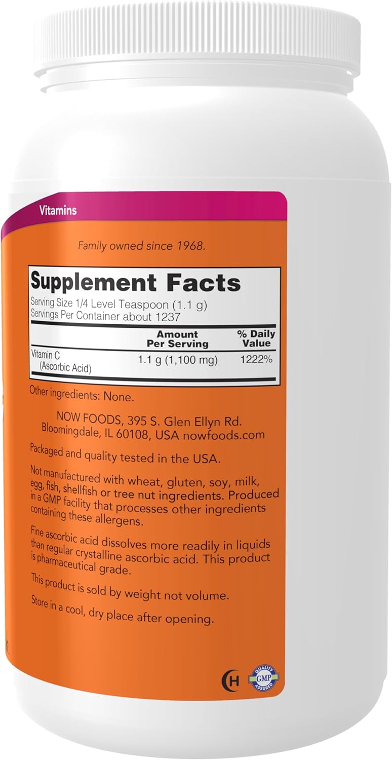 NOW Foods Vitamin C Crystals, 3-Pound - Antioxidant Protection Supplement