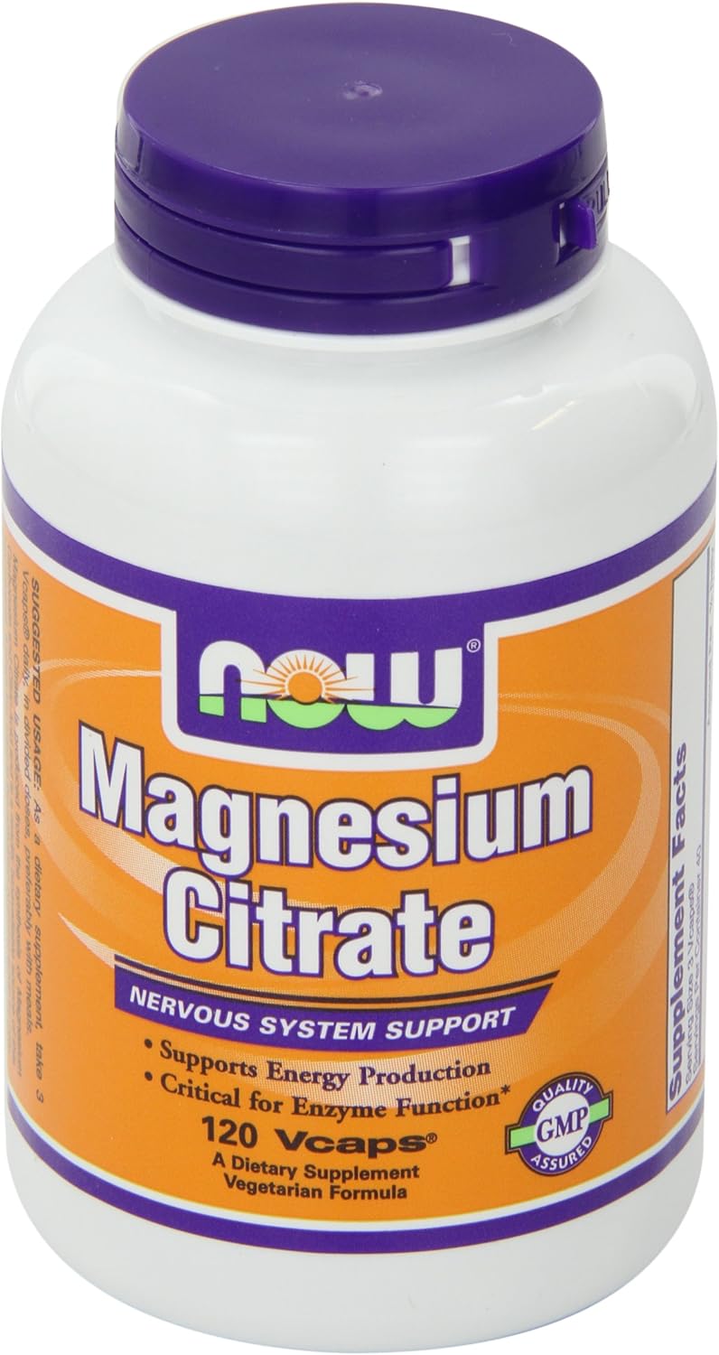NOW Magnesium Citrate 400 mg - 120 Capsules by NOW Foods