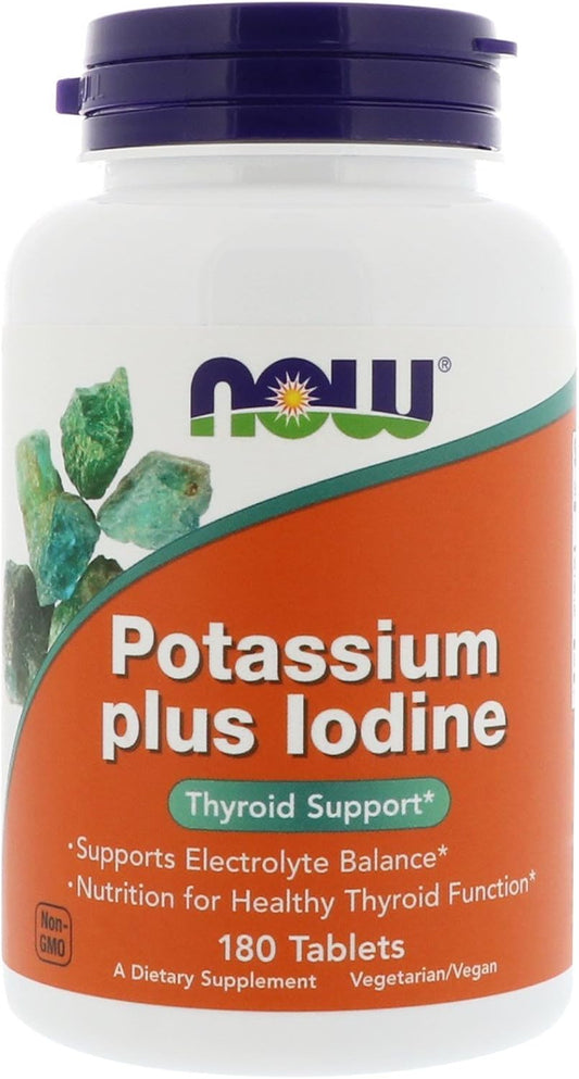 NOW Potassium Plus Iodine Tablets - 360 Tablets (2 Pack) by NOW Foods