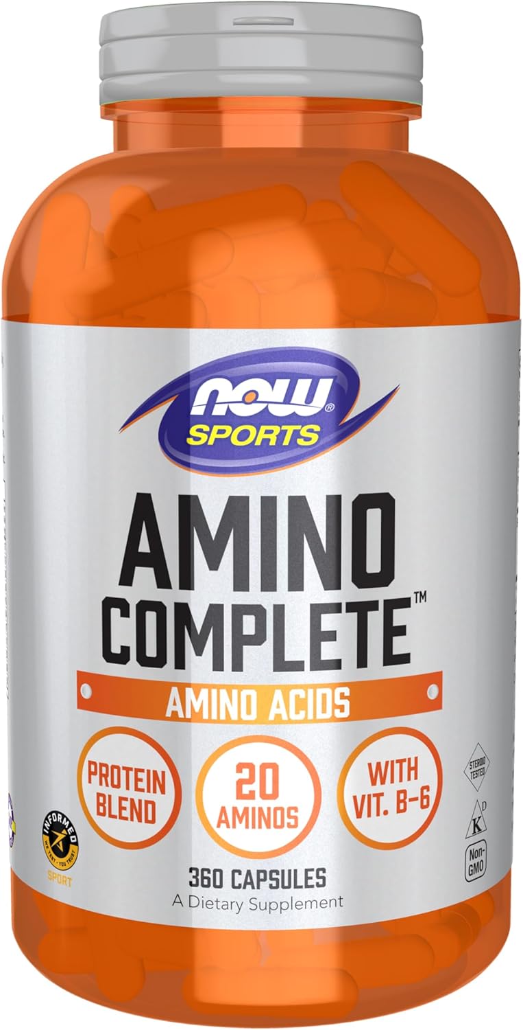NOW Sports Nutrition Amino Complete with Vitamin B-6 - 360 Tablets by NOW Foods