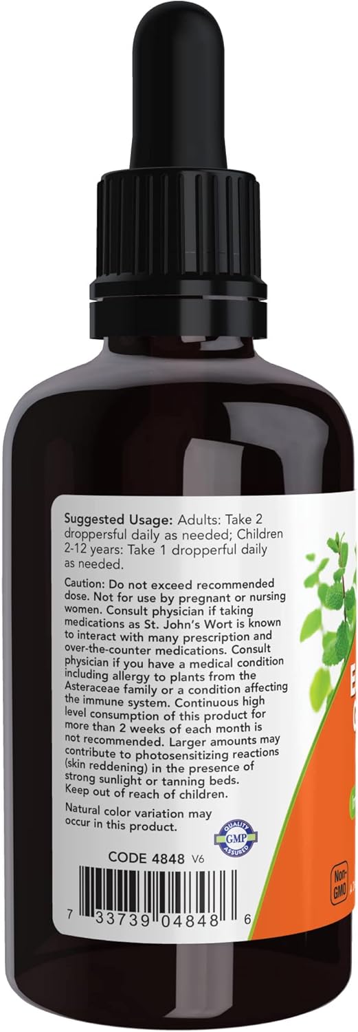 NOW Supplements Echinacea & Goldenseal Glycerite - Immune System Support 2oz (Pack of 2)