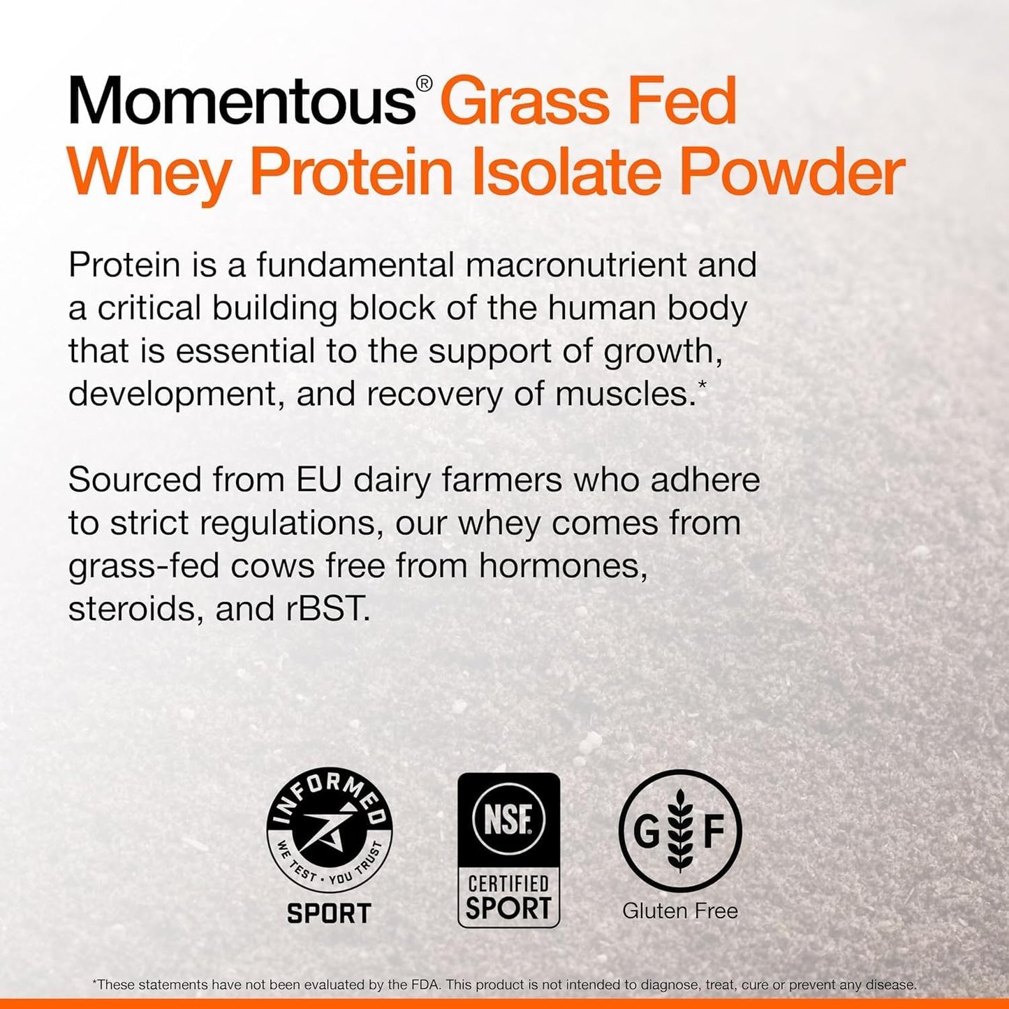 NSF Certified Grass-Fed Whey Isolate Protein Powder - 20g Protein, Gluten-Free, Chocolate Flavor - 24 Servings for Everyday Essential Nutrition
