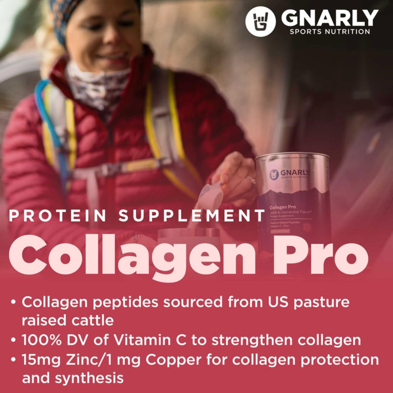 NSF Sport Certified Collagen Peptides Powder with Vitamin C, Zinc & Copper - Unflavored Protein Synthesis Supplement - 16.05 oz - BoostGo Australia