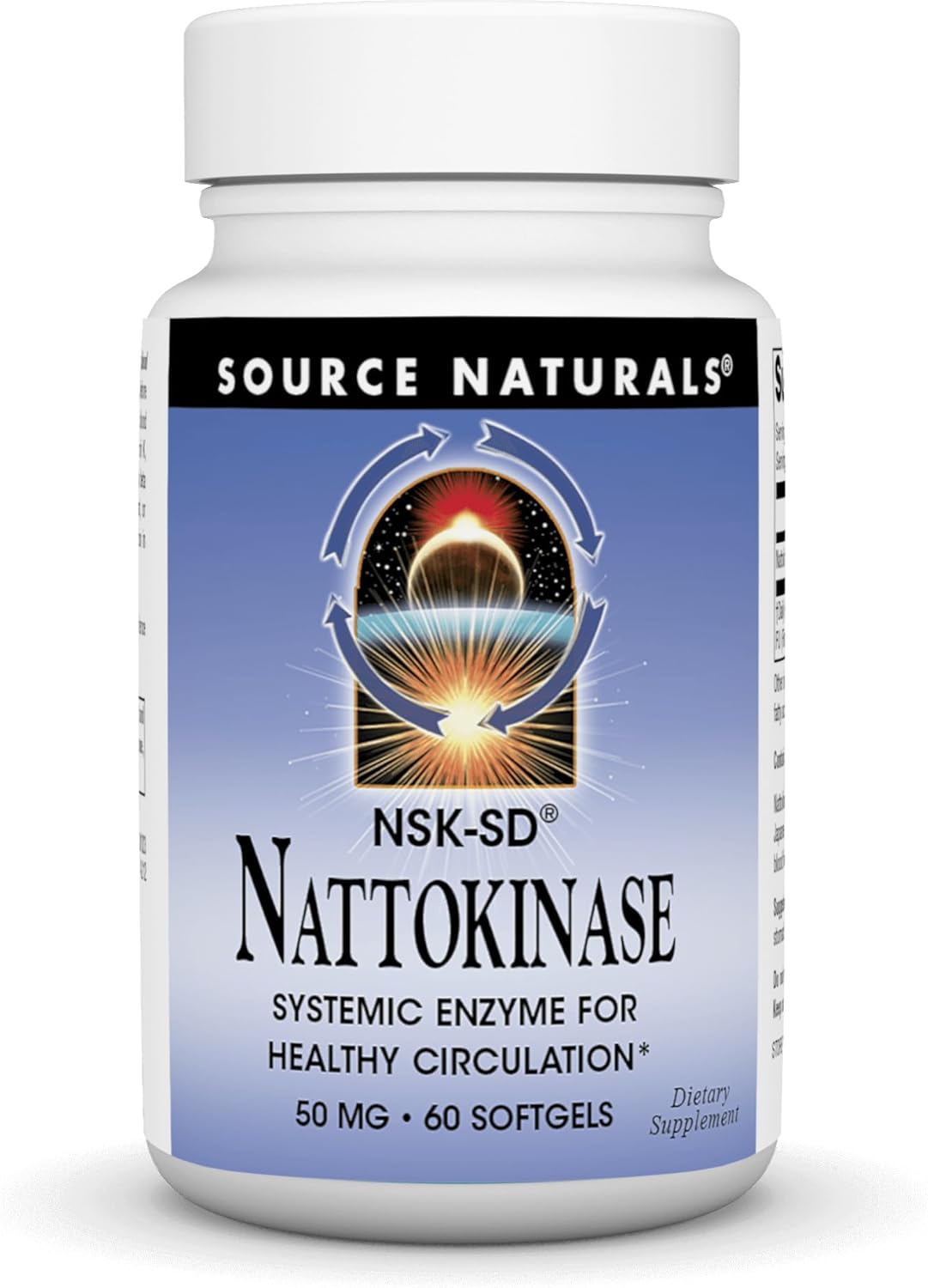 NSK-SD Nattokinase Softgels - 50 mg, 60 Count - Promotes Healthy Circulation and Overall Wellness