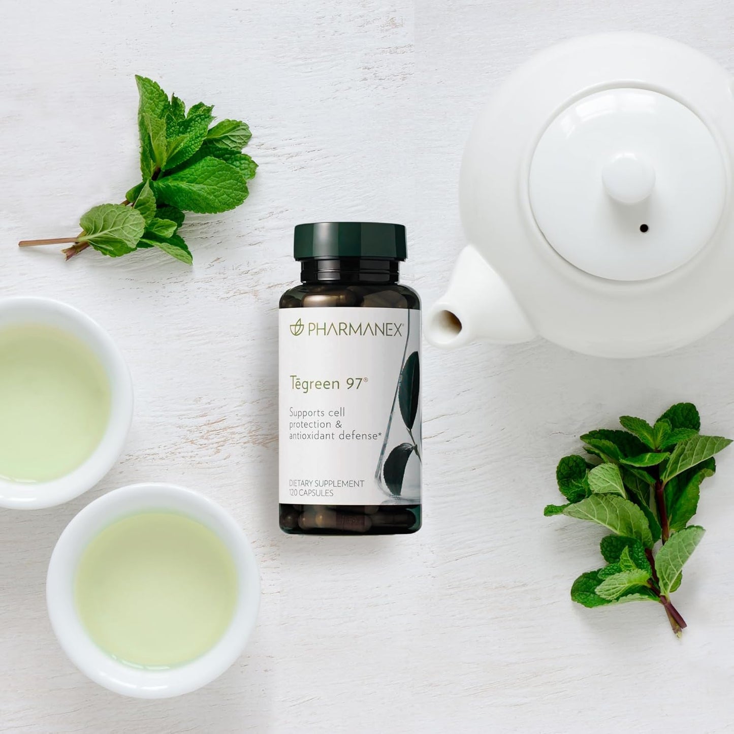 Nu Skin Pharmanex Tegreen 97 Capsules - 120 Count - Powerful Antioxidant for Cell Protection and Health