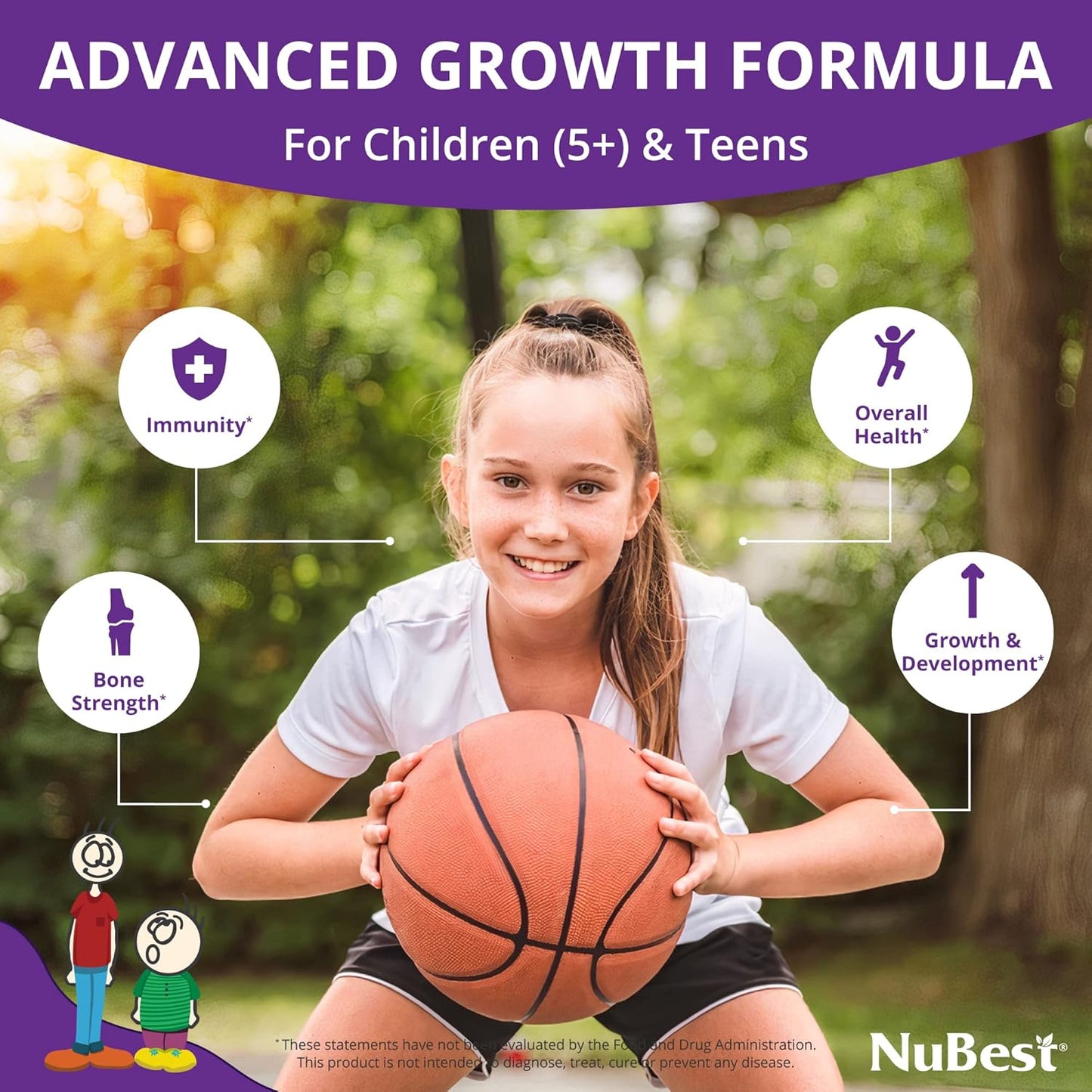 NuBest Tall Bundle: Height Growth Support for Children 5+ & 10+ - Strong Bones, Healthy Development & Overall Health
