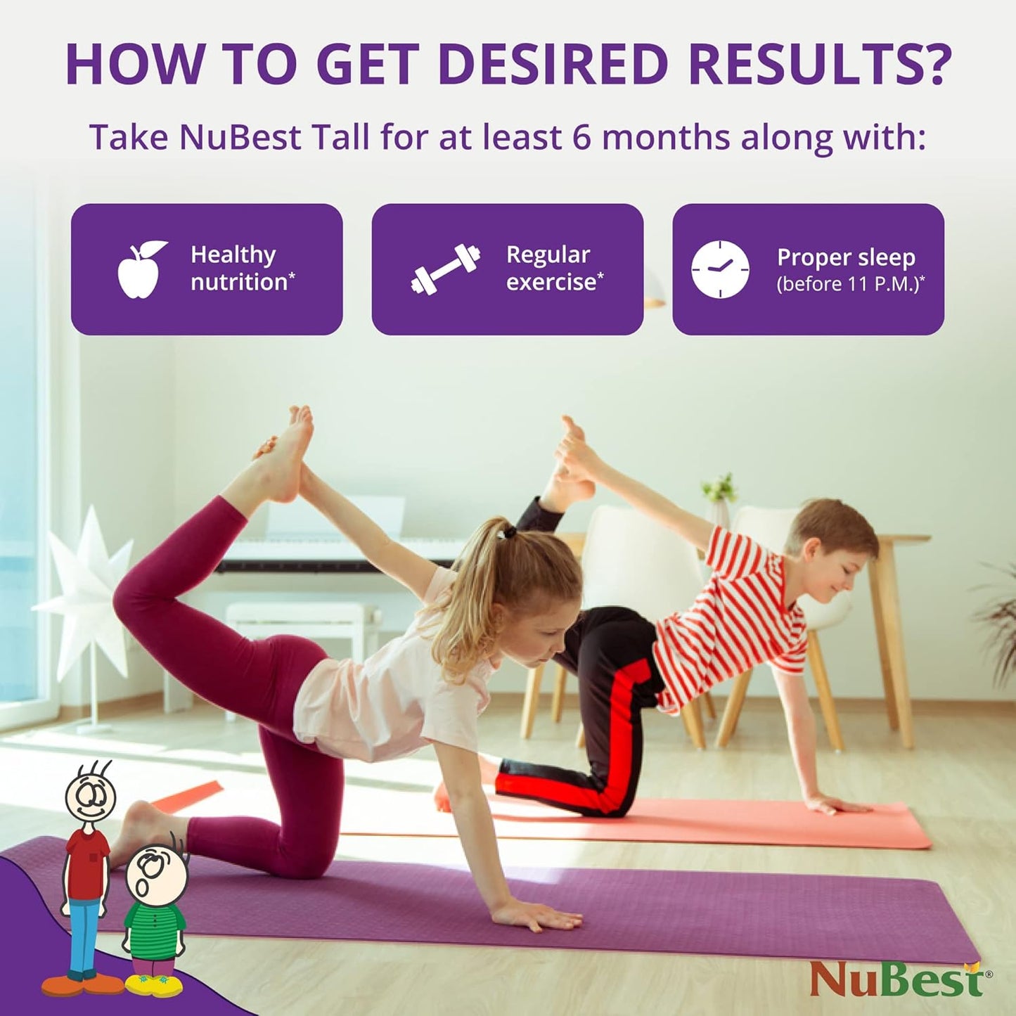 NuBest Tall Bundle: Height Growth Support for Children 5+ & 10+ - Strong Bones, Healthy Development & Overall Health