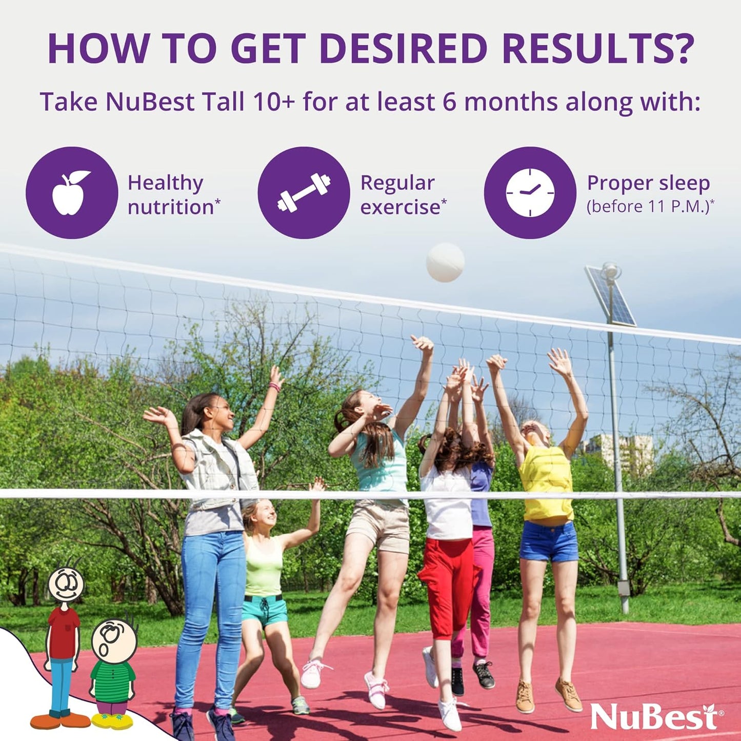 NuBest Tall Bundle: Height Growth Support for Children 5+ & 10+ - Strong Bones, Healthy Development & Overall Health