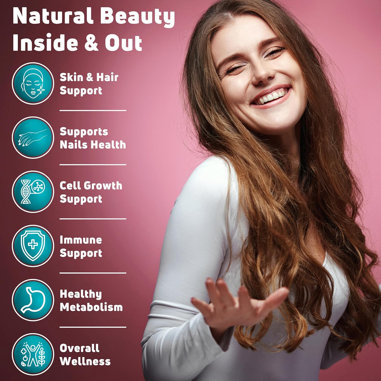 NUELATION Multivitamin Gummies for Men and Women, 60 Count - Biotin 5000 mcg, Non-GMO, Immune Support and Overall Wellness, 30 Servings - BoostGo Australia