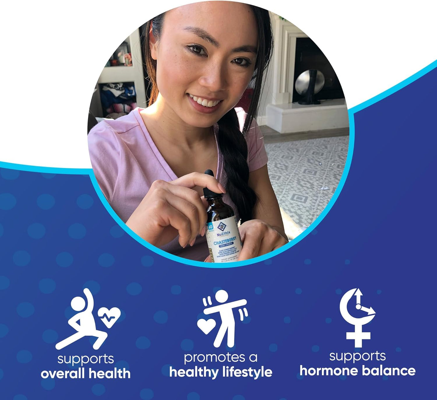 NuEthix Formulations Chasteberry Double Strength Capsules - Balances Estrogen Dominance & Supports Menstrual Cycle - 60 Servings - BoostGo Australia