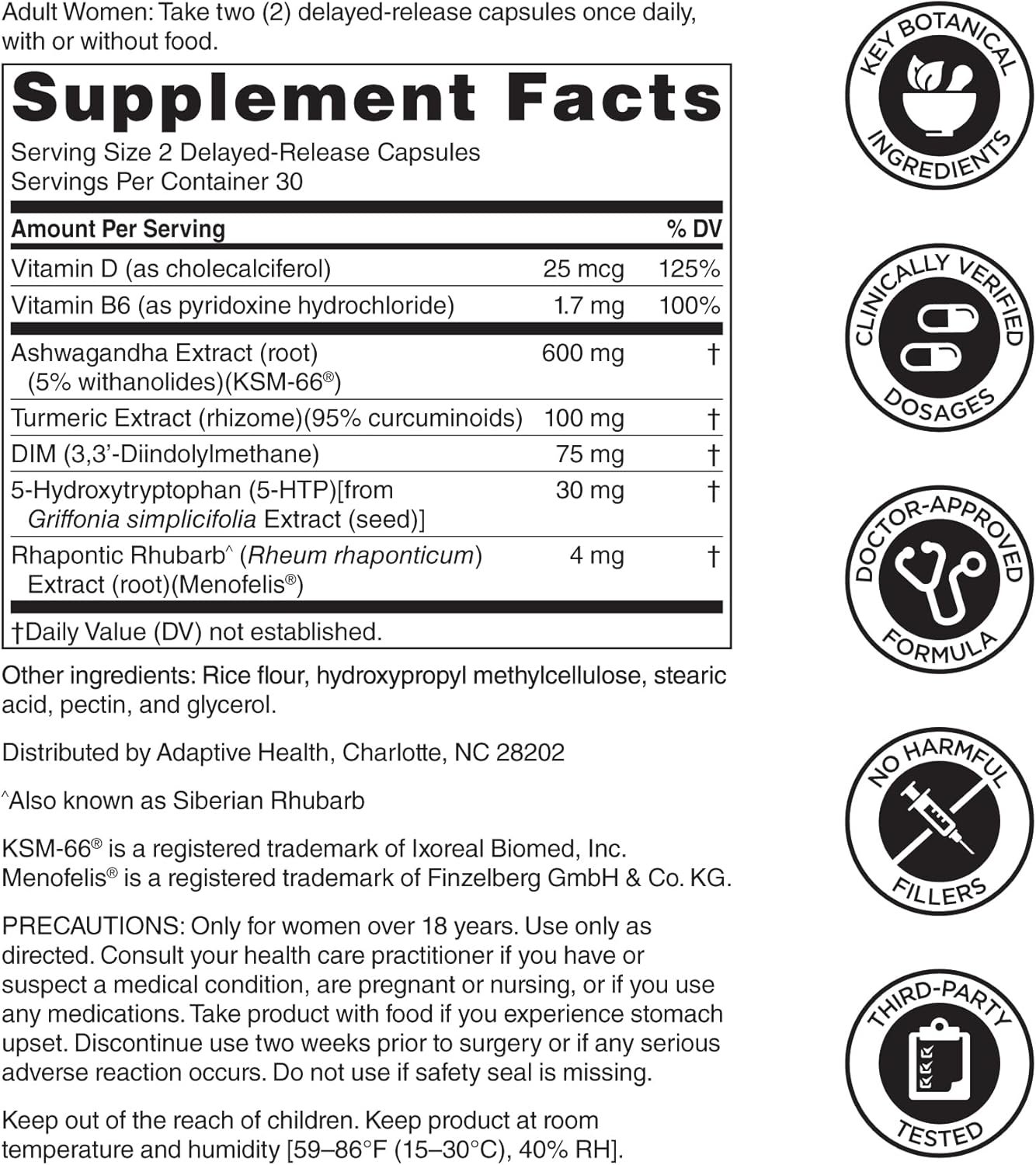 Nugenix Women's Hormone Balance Supplement - Boost Energy, Enhance Focus, Restore Hormonal Harmony - 60 Count