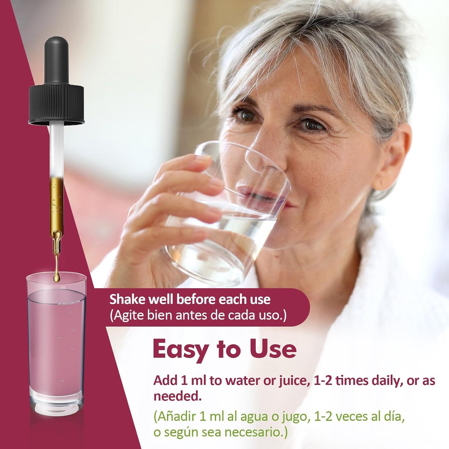 Nurbetoxa Black Cohosh Menopause Support Drops - Natural Estrogen Hormones for Women, 60-Day Strength | Hair, Skin, and Nails Revitalization, 4Fl Oz